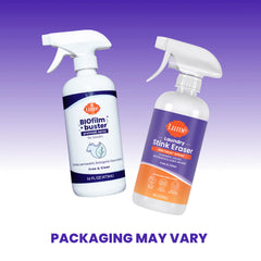 Laundry Stink Eraser | Pretreat Spray + Scrub Brush 2-Pack