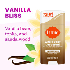 Vanilla Bliss | Cream Stick Deodorant