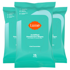 Cool Cucumber 15ct Wipes | Deodorant Wipes 3-Pack