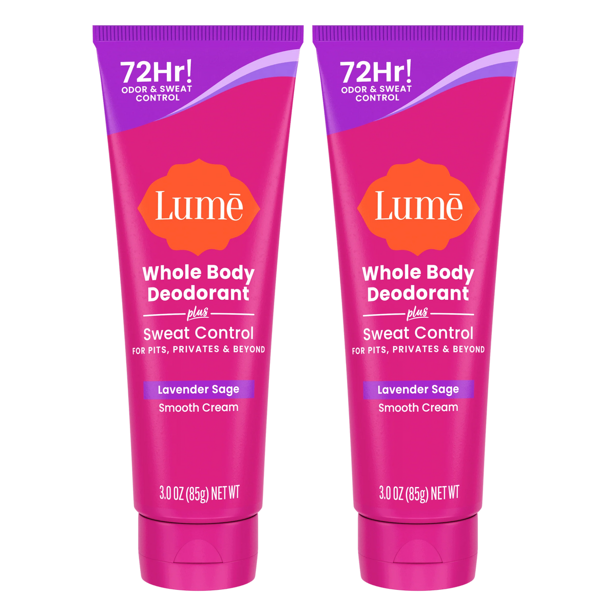Lavender Sage | Cream Deodorant + Sweat Control 2-Pack
